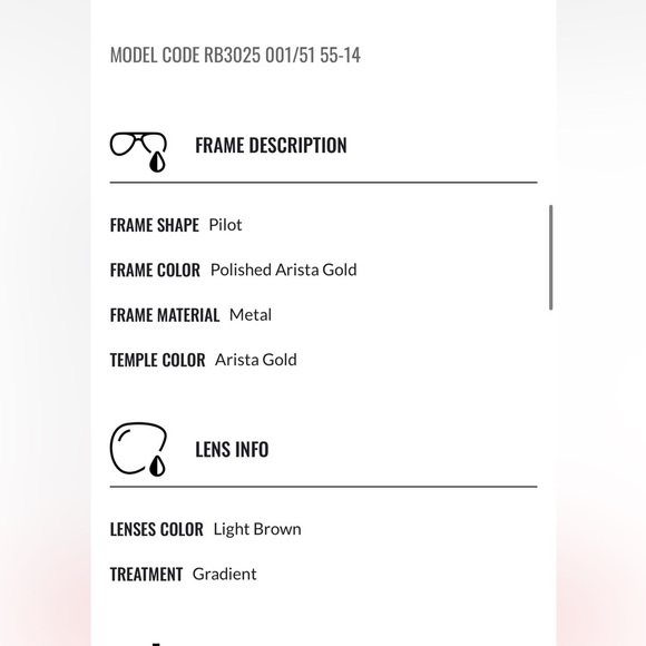 New Never Worn Unisex Ray-ban Aviator Large Metal RB3025 - Picture 12 of 14